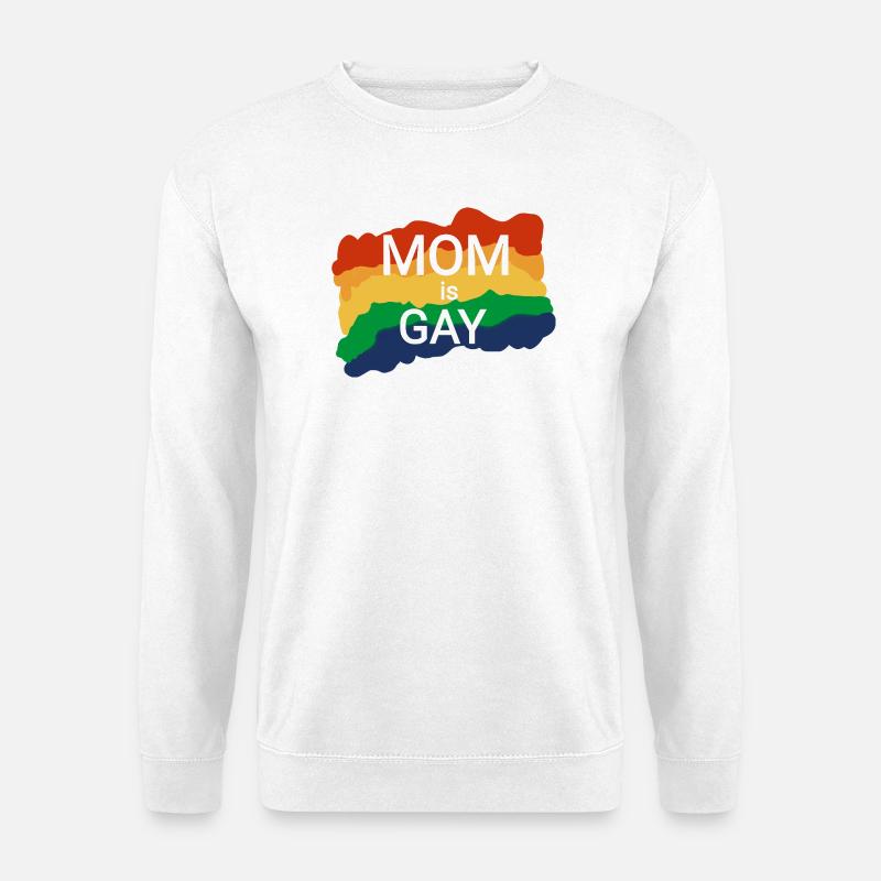 Lesbisch Mutter zum Mutterwürdigkeiten  - Unisex Pullover - Weiß