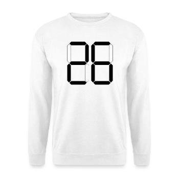 NUMMER 26 Sechsundzwanzig Geschenk Digital - Unisex Pullover - Weiß - Vorne