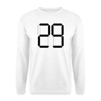 NUMMER 29 Neunundzwanzig Geschenk Digital - Unisex Pullover - Weiß - Vorne