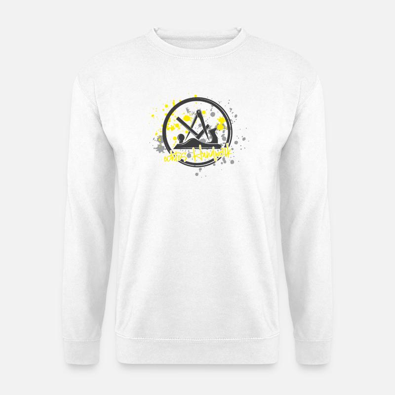 Schreiner Stolz gris-jaune petit - Sweat-shirt Unisexe - blanc