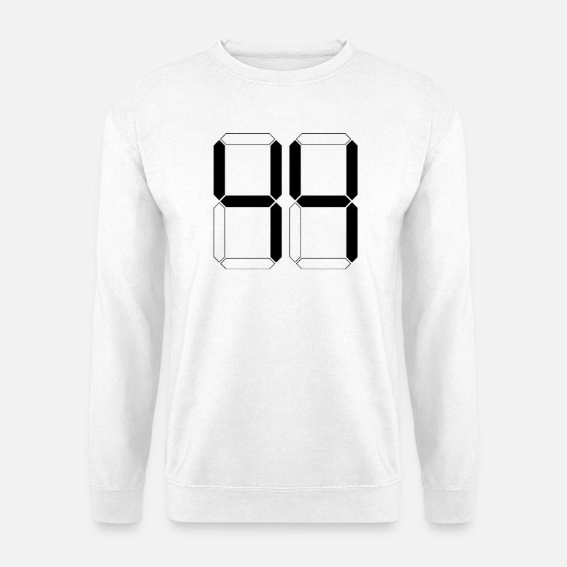 NUMMER 44 Vierundvierzig Geschenk Digital - Unisex Pullover - Weiß