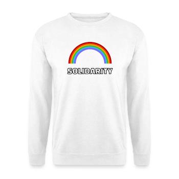 Pride Solidarity Rainbow Gay Ally - Unisex Sweatshirt - white - Front