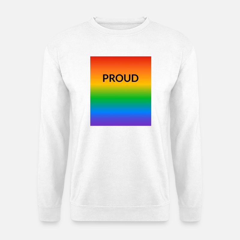 Proud Rainbow LGBT Pride - Unisex Sweatshirt - white