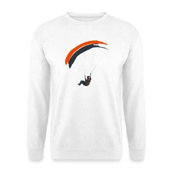Parapente Silhouette Aventure Liberté - Sweat-shirt Unisexe - blanc - Devant