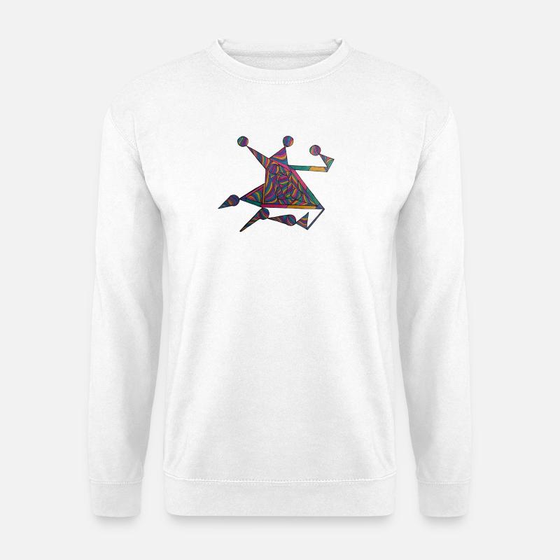 Geometric Colour Spirals - Martina Eßer - Unisex Sweatshirt - white