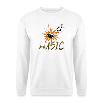 Musik ist Leben - Unisex Pullover - Weiß - Vorne