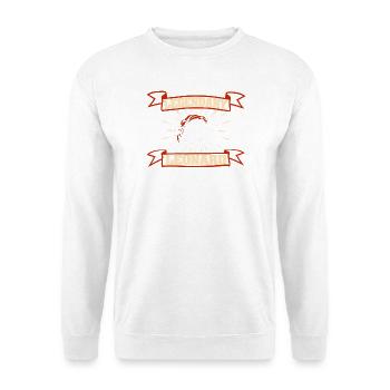 Leonard - Unisex Pullover - Weiß - Vorne - Alina (178cm) & Michal (187cm)