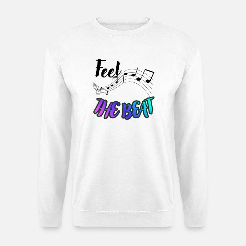 Fühl den Beat - Unisex Pullover - Weiß