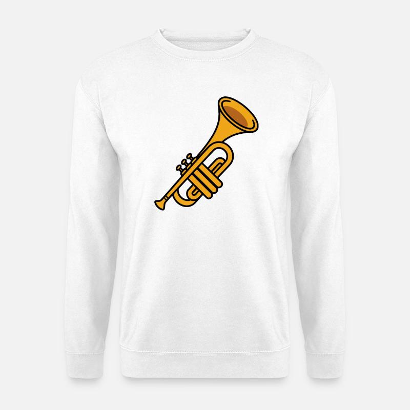 Trompete - Unisex Pullover - Weiß