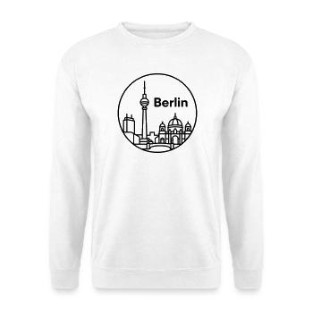 Berlin - Unisex Pullover - Weiß - Vorne