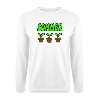 Sommer - Unisex Pullover - Weiß - Vorne