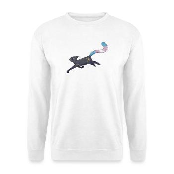 Cute cat trans pride - Unisex Sweatshirt - white - Front