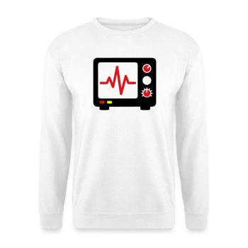 EKG Monitor Herzschlag Medizin - Unisex Pullover - Weiß - Vorne