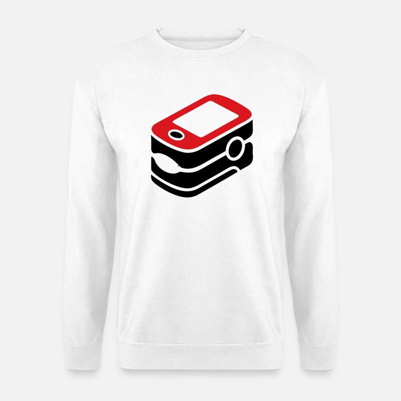 Pulsoximeter Sauerstoff Medizin - Unisex Pullover - Weiß
