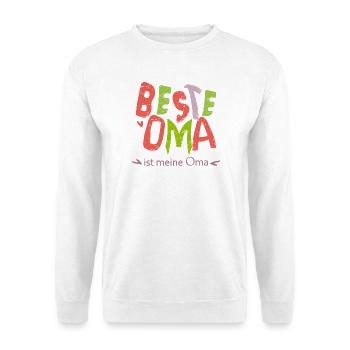 beste Oma - Unisex Pullover - Weiß - Vorne