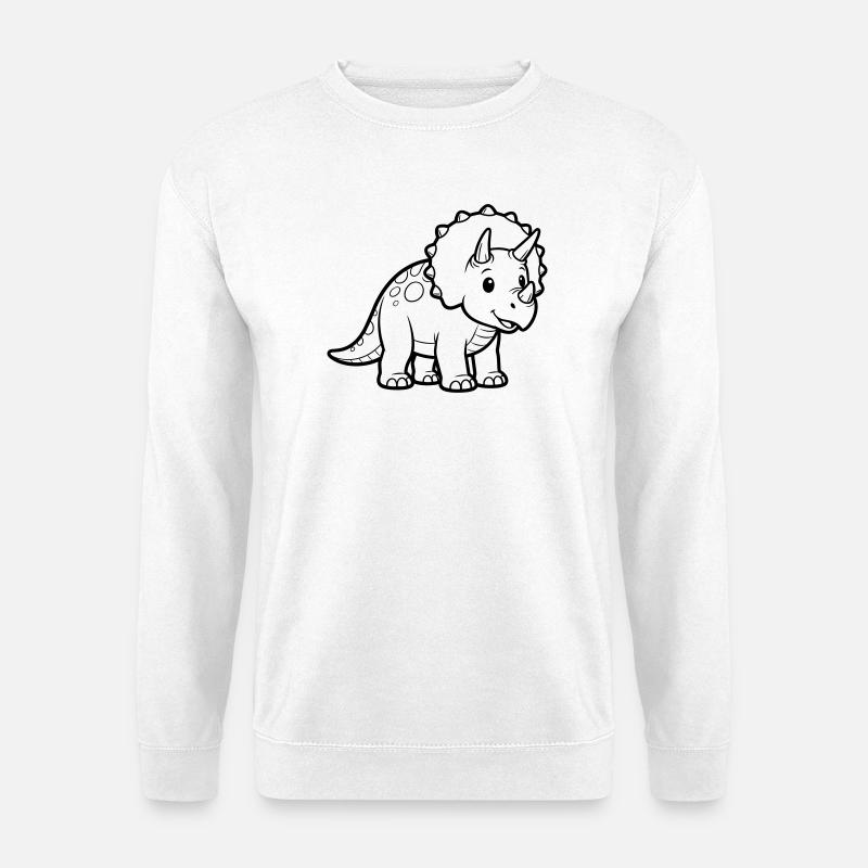 Bébé Tricératops - Sweat-shirt Unisexe - blanc