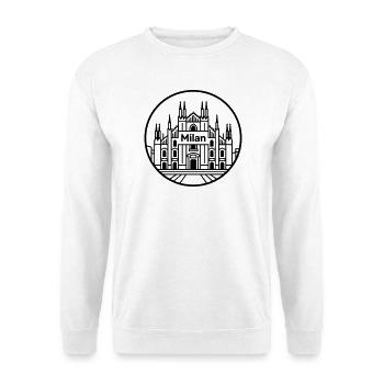 Milan - Sweat-shirt Unisexe - blanc - Devant