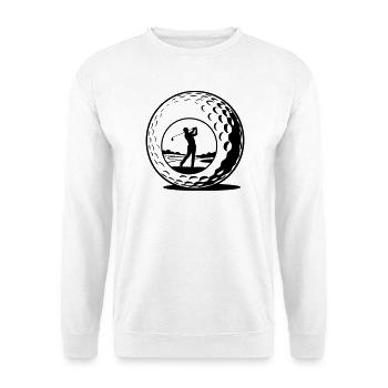 Golfball - Unisex Pullover - Weiß - Vorne