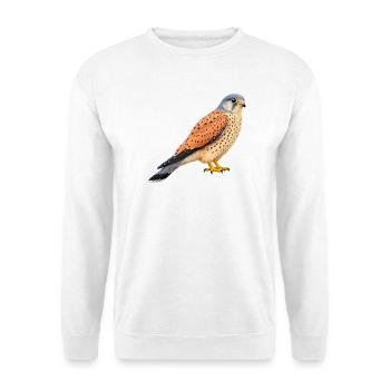 Common kestrel male - Unisex Sweatshirt - white - Front