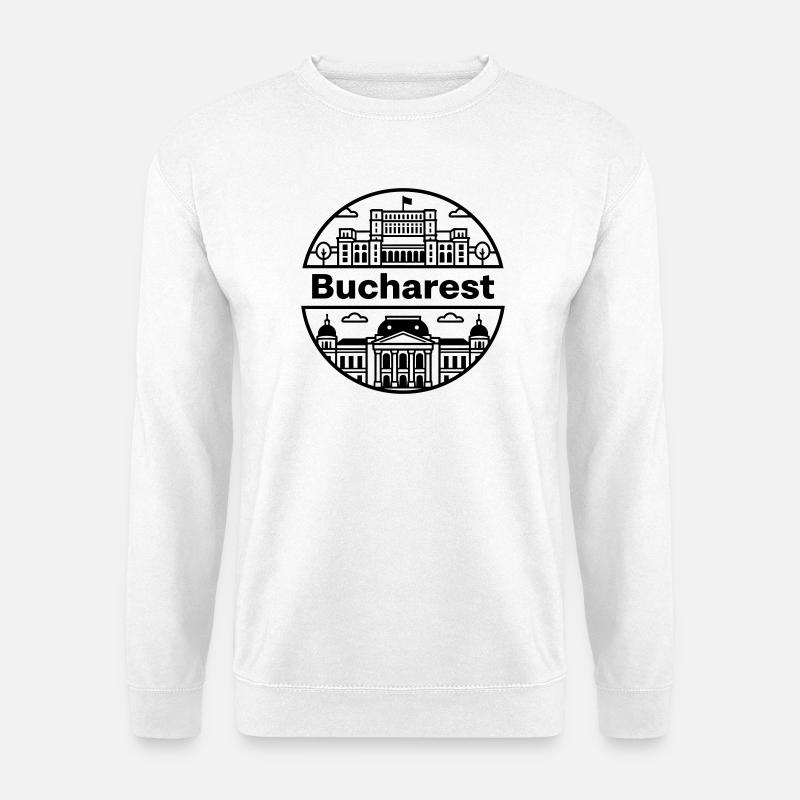Bucharest - Unisex Sweatshirt - white