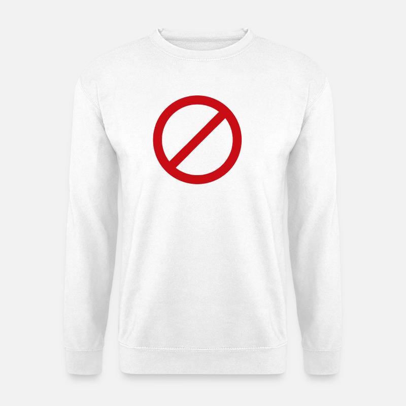 No Mice Emblem Graphic - Unisex Sweatshirt - white