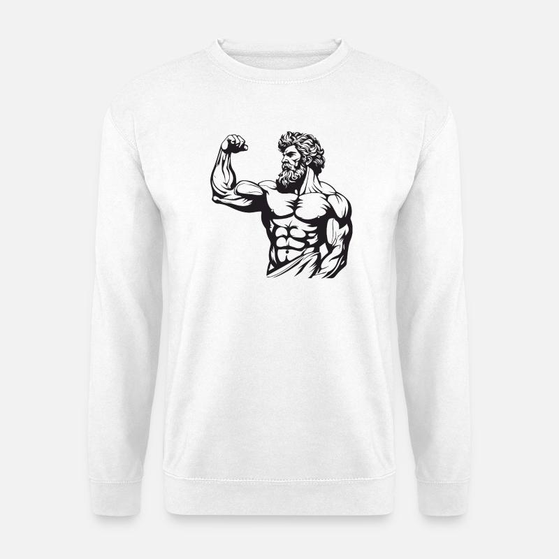Griechischer Spartaner - Unisex Pullover - Weiß