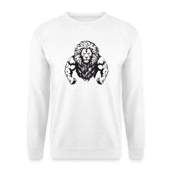 Leo Muscles - Unisex Sweatshirt - white - Front