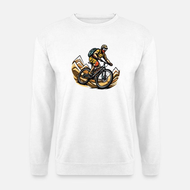 Mountainbiker Sport Mountainbike - Unisex Pullover - Weiß