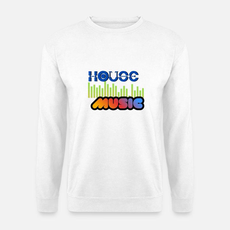 House-Musik - Unisex Pullover - Weiß