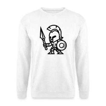spartan - Sweat-shirt Unisexe - blanc - Devant