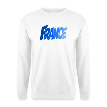 Französischer Retro-Schriftzug - Unisex Pullover - Weiß - Vorne