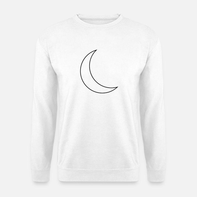 Mondsichel - Unisex Pullover - Weiß
