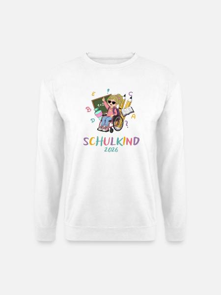 Schulkind Power 2026 - Unisex Pullover - Weiß