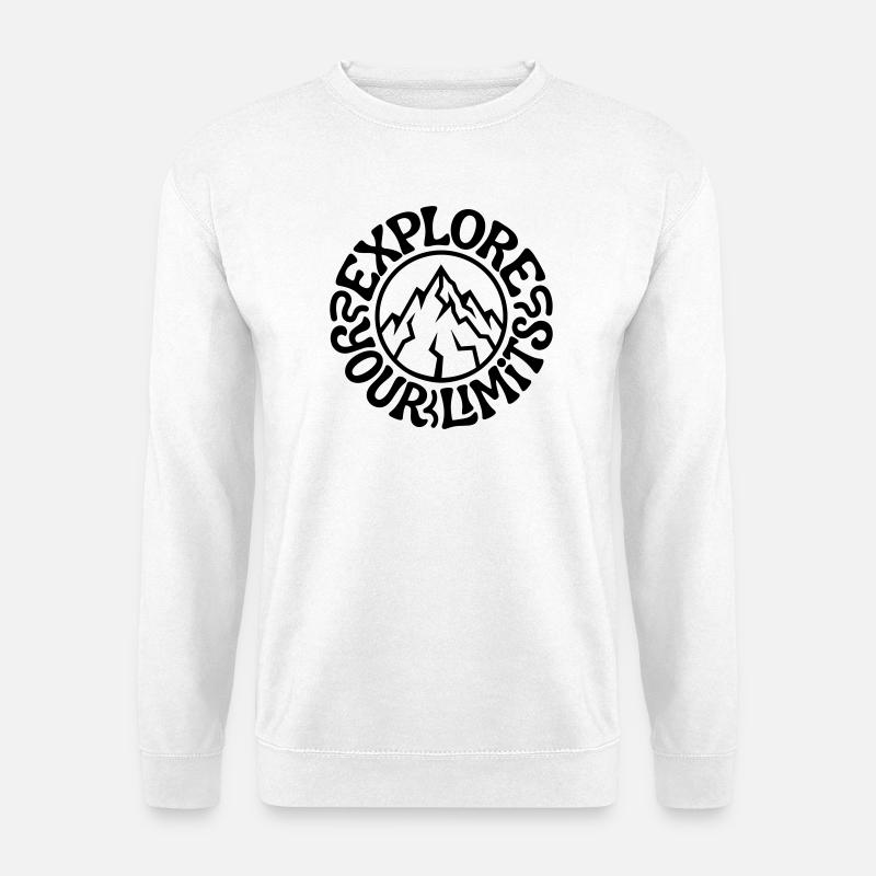 mountain climbing - Unisex Sweatshirt - white