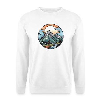 Mountains Landscape - Unisex Sweatshirt - white - Front