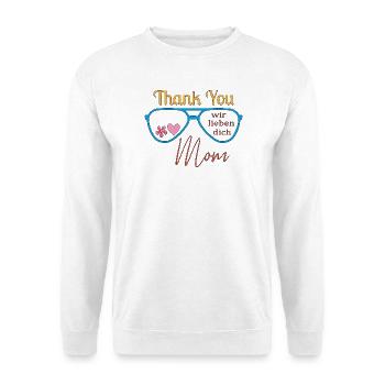 Danke Mama  - Unisex Pullover - Weiß - Vorne