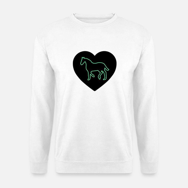 horses - Unisex Sweatshirt - white