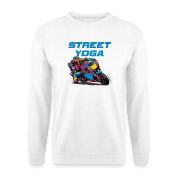 Street Yoga - Motorcycling - Unisex Sweatshirt - white - Front