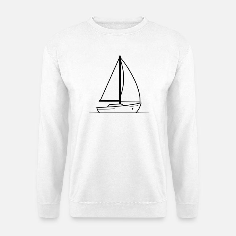 sailing ship - Unisex Sweatshirt - white