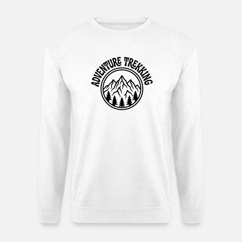 Aventure de randonnée - Sweat-shirt Unisexe - blanc