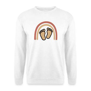 Baby Feet Rainbow Boho - Unisex Sweatshirt - white - Front