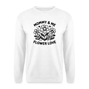 Mommy and Me Floral Matching Look - Unisex Sweatshirt - white - Front