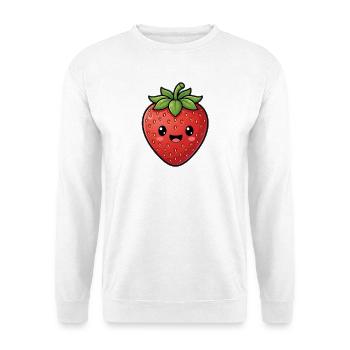 Cute Strawberry - Summer Fruit Kawaii Cute - Unisex Sweatshirt - white - Front