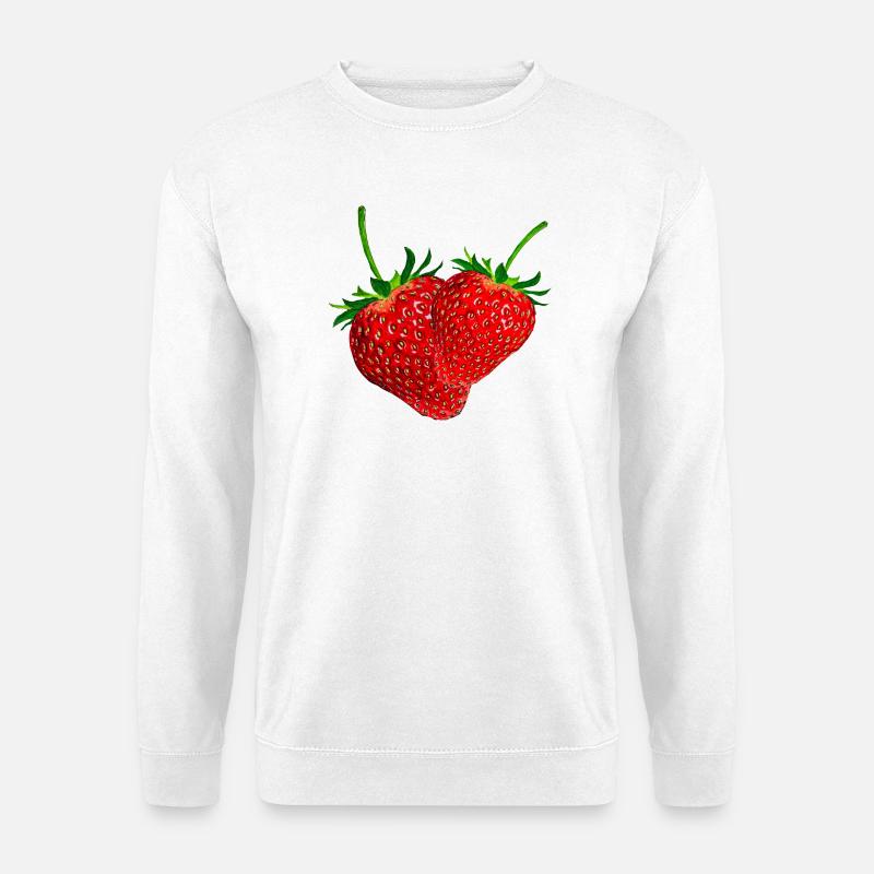 Erdbeeren - Unisex Pullover - Weiß