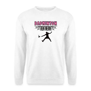 Badminton Pensioner Retirement Badminton Female - Unisex Sweatshirt - white - Front