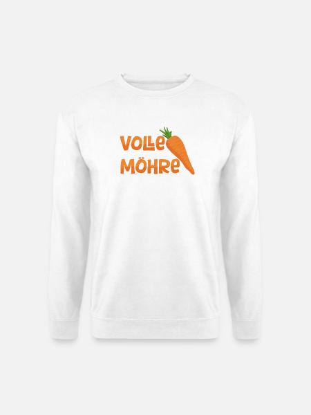 Volle Möhre - Unisex Pullover - Weiß
