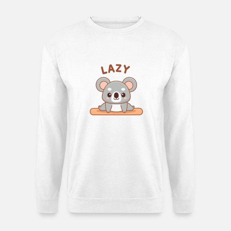 Zen-Koala-Faultier meditiert - Unisex Pullover - Weiß