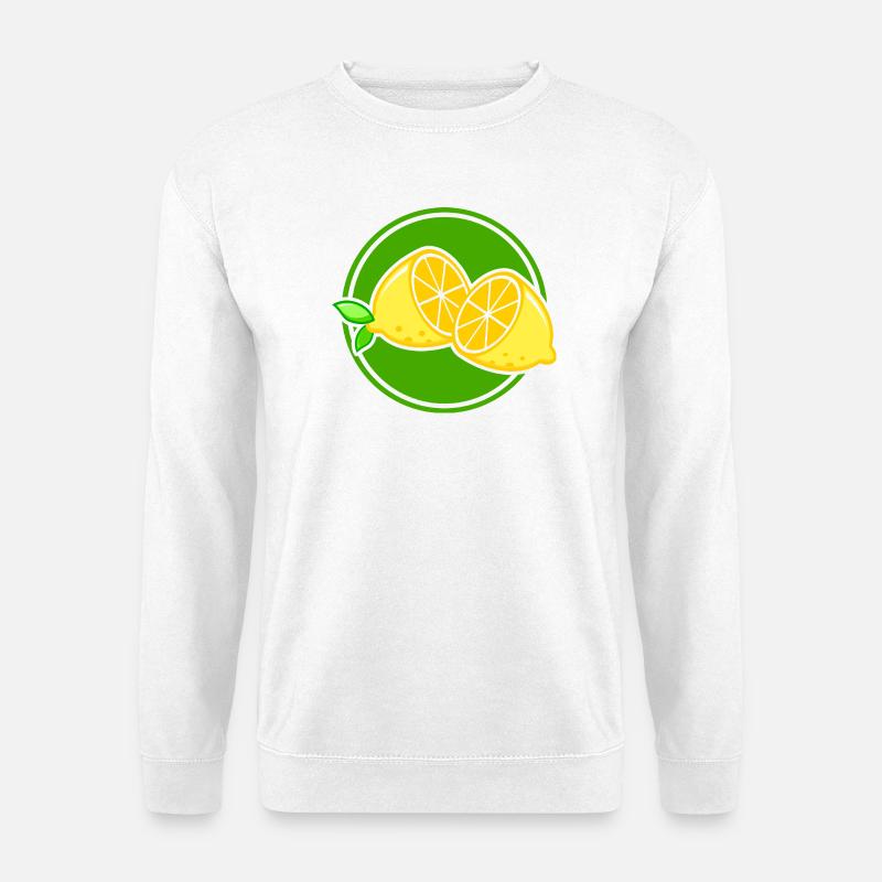 Zitrone - Unisex Pullover - Weiß