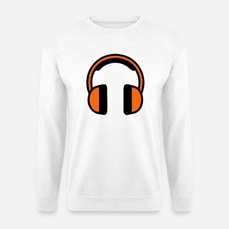 Hearing Protection Headphones Construction Site - Unisex Sweatshirt - white