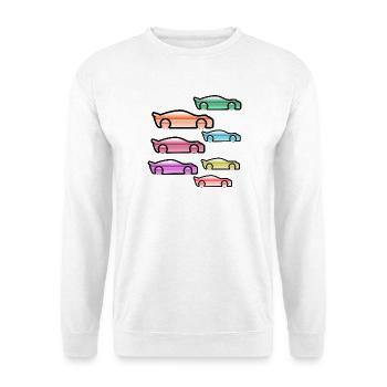 Autos - Unisex Pullover - Weiß - Vorne